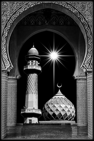 Мечеть и звезда - картинки для гравировки
